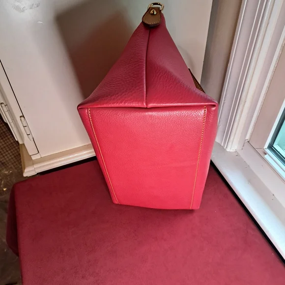 Dooney&Bourke Pink Soft Leather π Bag Great Condition - Picture 8 of 11